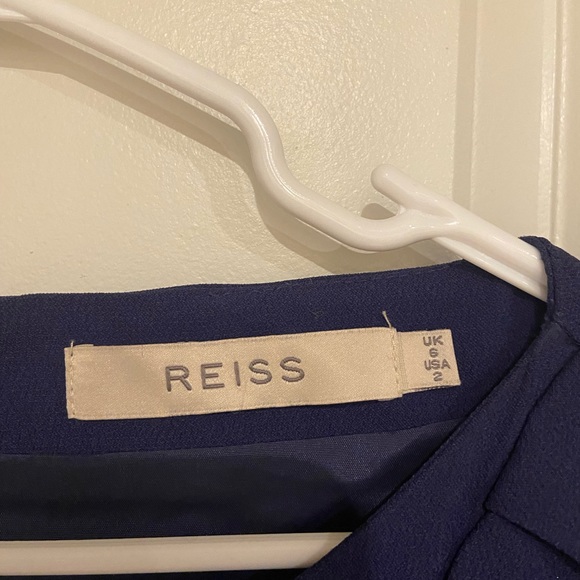 Reiss Blue Dress With Belt Size 2 - Picture 6 of 7
